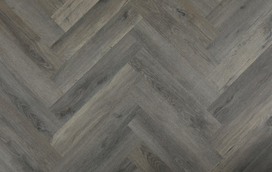 Topdeck Belle Vie Herringbone Weathered Grey Oak Hybrid Flooring