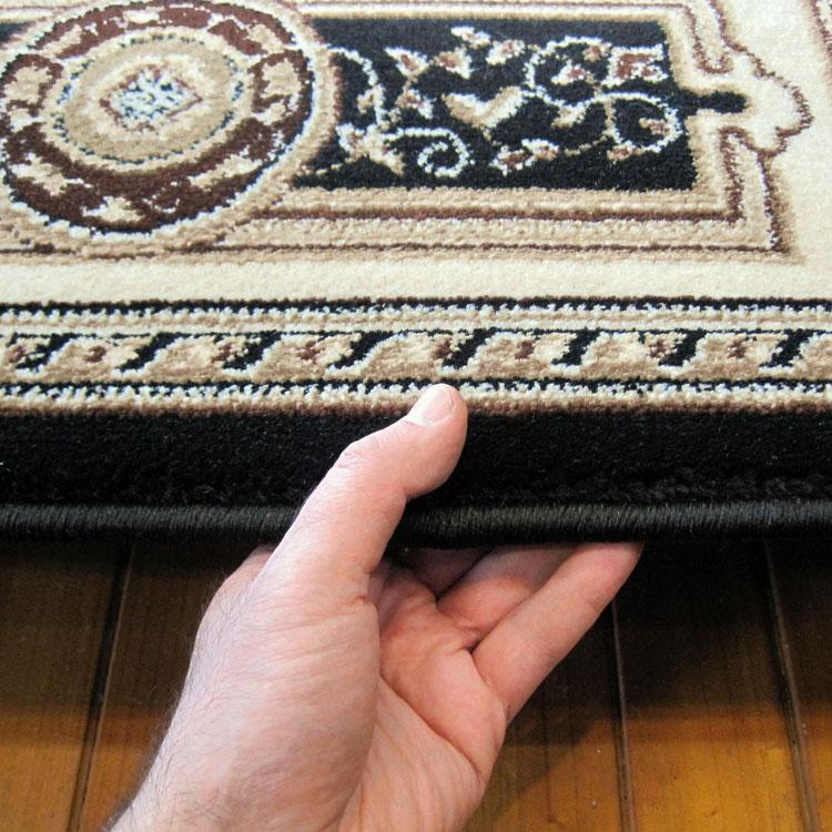 Palace 7647 Black Hallway Runner Canberra Rugs (Mayne Rugs & Flooring)