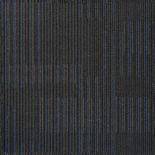 NFD Arizona Oxford Blue on Black Carpet Tiles
