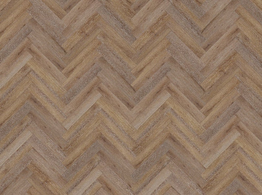 Duro Obsidian 9mm Herringbone Flooring - Sunset-render