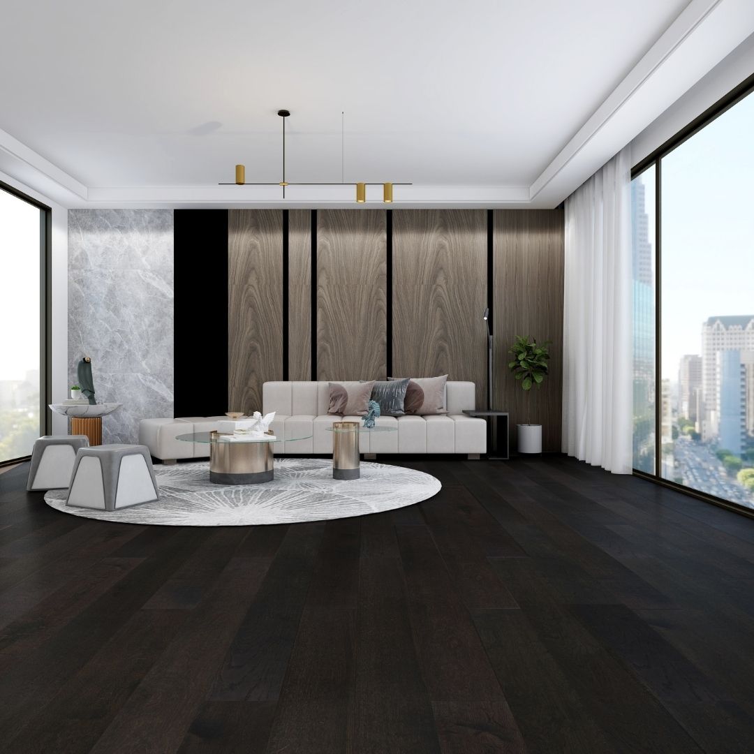 Project Oak Black Amber Engineered Timber Flooring