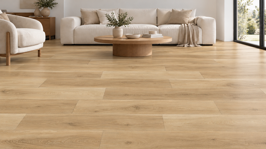 NFD Oakridge Hillside Oak Hybrid Flooring — digital room visualisation