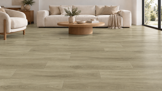 NFD Oakridge Oyster Driftwood Hybrid Flooring — digital room visualisation