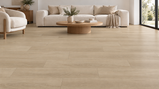 NFD Oakridge Sandy Oak Hybrid Flooring — digital room visualisation