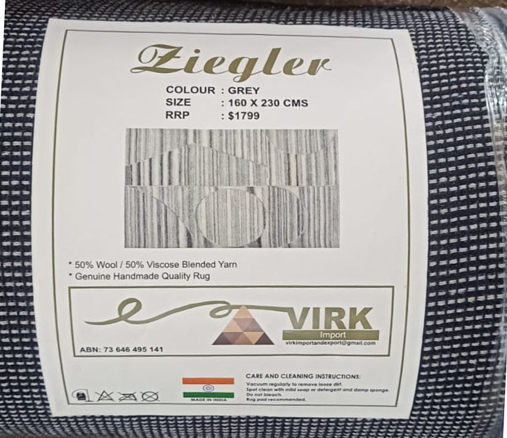 NZ WOOL ZIEGLER-GREY