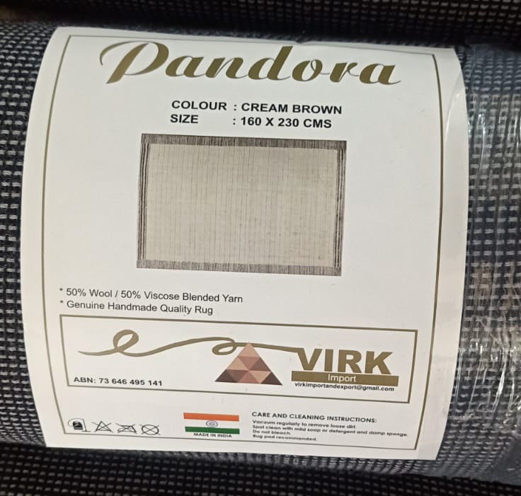 NZ WOOL PANDORA-CREAMBROWN