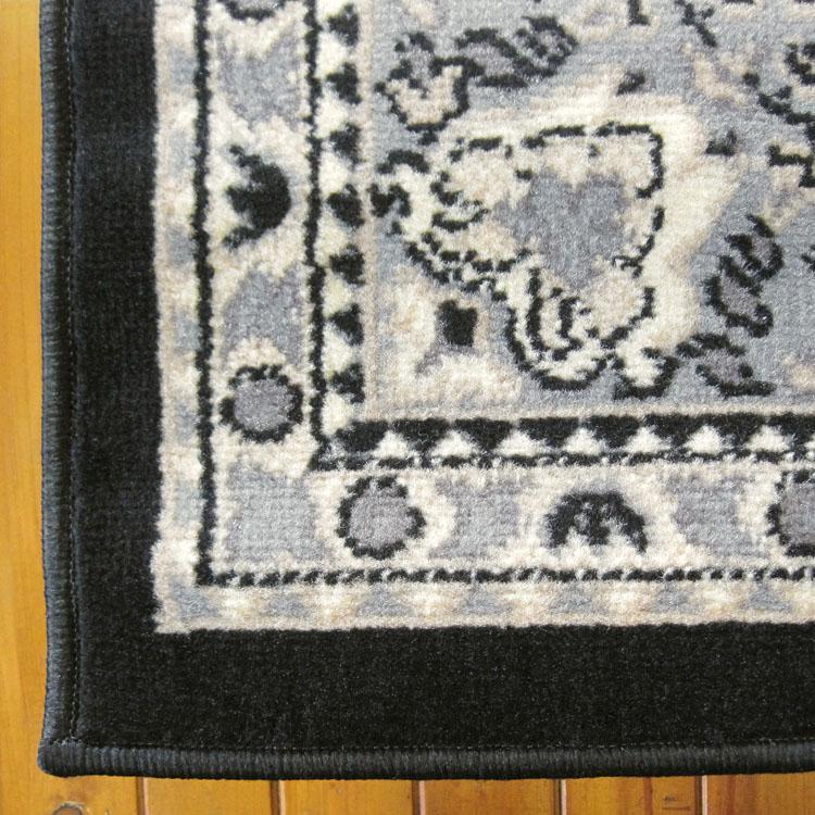 Ruby 6331 Black Hallway Runner